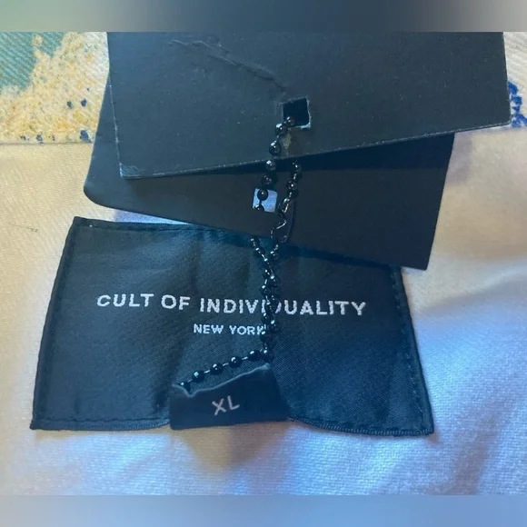 NWT Cult of Individuality Type 2 Splatter Jacket Men’s Size XL Rare Denim - Picture 8 of 8